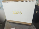 京噶日歷小槑同學(xué) 2026年新款簡(jiǎn)約無(wú)印風(fēng)臺歷2025下半年高顏值ins風(fēng)日歷桌面擺件辦公室學(xué)生26年臺式月 大號白色 曬單實(shí)拍圖
