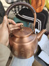 容山堂銅茶壺泡茶壺煮茶器銅茶壺燒水壺圍爐煮茶紫銅手工大號功夫茶具 紫銅壺-堂前燕 1.7L 曬單實(shí)拍圖
