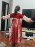 芭米諾漢服女童冬季中國風(fēng)唐裝女孩過(guò)新年裙子冬裝兒童拜年服 裙子 140 曬單實(shí)拍圖