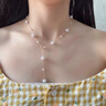 伊燦長(cháng)款滿(mǎn)天星仿珍珠項鏈女2025年新款爆款頸鏈輕奢精致高級感鎖骨鏈 長(cháng)款滿(mǎn)天星珍珠項鏈 曬單實(shí)拍圖