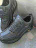 海瀾之家（HLA）男鞋冬季2025新款運動(dòng)休閑鞋防水跑步鞋防滑軟底休閑皮鞋子男 黑色 42 曬單實(shí)拍圖
