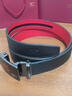 七匹狼皮帶男腰帶真皮外黑內紅新年送老公父親生日本命年禮物馬年騏驥紅 曬單實(shí)拍圖