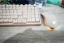 惠普（HP）K23-98機械鍵盤(pán)游戲辦公 高顏值DIY定制鍵盤(pán)奶茶色 全鍵熱插拔有線(xiàn)鍵盤(pán)電腦筆記本通用 曬單實(shí)拍圖