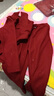 恒源祥休閑小個(gè)子加絨套裝加厚2025新款冬季休閑服時(shí)尚寬松保暖兩件套 酒紅色*【上衣+褲子a】套裝 加絨 L 【建議100-115斤 曬單實(shí)拍圖