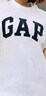 GAP男女裝純棉印花logo圓領(lǐng)修身短袖T恤美版856659 白色 L 美碼 XL亞洲碼185/104A 【偏小，建議選大一碼】 曬單實(shí)拍圖