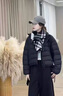 鹿王戀雪立領(lǐng)雙拉鏈排骨羽絨服女冬季2025新款韓系減齡百搭短款白鴨絨外套 黑色 L 曬單實(shí)拍圖