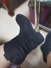 百麗踏系列品牌新款秋冬堆堆靴女復古美拉德內增高馬丁靴巨好看粗跟短靴 黑色 37 曬單實(shí)拍圖