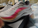 喬丹QIAODAN強風(fēng)2運動(dòng)鞋男跑步鞋馬拉松專(zhuān)業(yè)競訓韌彈回饋中考體測跑鞋 喬丹白/粉  龍行大運-夏思凝同款 40.5 曬單實(shí)拍圖