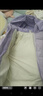 迪士尼（Disney）兒童加厚羽絨棉服冬裝新款女童時(shí)尚拼色面包服中大童保暖棉衣外套 紫色【拼接款】 130 cm 曬單實(shí)拍圖