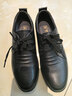 老人頭男鞋冬季新款商務(wù)休閑鞋男真皮透氣皮鞋中年鞋子男皮鞋 黑色-系帶-單鞋 42 曬單實(shí)拍圖
