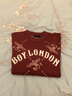 BOY LONDON【紅酒派對】冬季情侶毛衣套頭圓領(lǐng)酒紅色上衣N60906 酒紅色 XS 曬單實(shí)拍圖