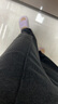 百圖betu女裝秋冬新款休閑褲氣質(zhì)通勤款高腰休閑闊腿褲女2310T86 深灰 M 曬單實(shí)拍圖