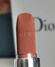 迪奧DIOR口紅絲絨999啞光888唇膏持色口紅大牌禮盒裝 緞光系列100不妝杏仁奶茶-贈禮盒 曬單實(shí)拍圖