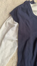UR2025秋季新款女裝休閑撞色兩件套修身長(cháng)袖T恤UYL450280 墨藍 L 曬單實(shí)拍圖