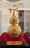 大明銅匠絨沙金葫蘆擺件福祿吉祥家居客廳博古架電視柜酒柜喬遷新居禮物 曬單實(shí)拍圖