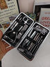 BABYSIR指甲刀套裝19件*1家用指甲銼死皮剪挖耳勺粉刺針修腳刀修腳工具 曬單實(shí)拍圖
