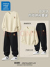 JEANSWEST LIFE真維斯運動(dòng)套裝男款青少年圓領(lǐng)衛衣男款春秋季束腳百搭男士休閑褲 曬單實(shí)拍圖