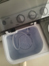 小鴨5.5公斤半自動(dòng)洗衣機雙桶雙缸大容量家用宿舍寢室用洗衣機小型脫水甩干機潔凈波輪迷你洗衣機 黑色 曬單實(shí)拍圖