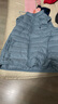 U.S. POLO ASSN.羽絨馬甲男短款鴨絨背心男士休閑立領(lǐng)馬夾外套上衣 藍色 XL  曬單實(shí)拍圖