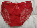 莫代爾禮盒裝本命年紅內褲女蕾絲紅色2026新款大紅內褲女士性感薄款內褲 156紅+157紅+158紅+159紅 【 4條 XL 120-140斤 曬單實(shí)拍圖