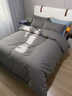 海瀾之家（HLA）7A抗菌純棉床上四件套輕奢2026新學(xué)生宿舍全棉被套被罩床單三件套 謐彩時(shí)光-水藍淺灰【7A抗菌 輕奢裸睡】 三件套被套150*200 床單款 120*230 曬單實(shí)拍圖
