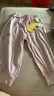 巴拉巴拉童裝褲子嬰兒長(cháng)褲寶寶男女兒童運動(dòng)褲2025新款春夏裝薄款簡(jiǎn)約可愛(ài) 粉紫70020 100 曬單實(shí)拍圖