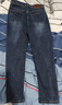 與狼共舞【固色升級】彈力舒適牛仔褲男長(cháng)絨棉混紡褲子 112中藍 29  曬單實(shí)拍圖