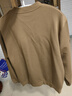 比音勒芬【彈力柔軟】秋季時(shí)尚男士套頭上衣休閑簡(jiǎn)約百搭圓領(lǐng)長(cháng)袖T恤男 10淺咖 XL 曬單實(shí)拍圖