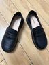 奧康（Aokang）女鞋2025秋季新款皮鞋女中年鞋子舒適平底樂(lè )福鞋軟底單鞋黑色37碼 曬單實(shí)拍圖