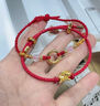 中國黃金（CHINA GOLD）黃金生肖手鏈女款足金百搭馬上有錢(qián)手繩手飾生日禮物送女朋友老婆 馬上有錢(qián)【紅皮繩】約0.3g 曬單實(shí)拍圖