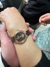 飛亞達（FIYTA）“柿柿如意”主題鏤空棕盤(pán)皮帶機械女士手表 節日新年禮物送女友 曬單實(shí)拍圖
