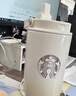 星巴克（Starbucks）杯子 經(jīng)典系列保溫吸管杯 高顏值大容量隨行水杯男女士送禮禮物 漸變款不銹鋼雙飲口提手杯820ml 曬單實(shí)拍圖