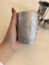飛劍（feijian）純鈦旅行功夫茶具雙層隔熱茶杯套裝戶(hù)外露營(yíng)便攜泡茶器套裝皓月銀 曬單實(shí)拍圖