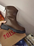 大東時(shí)裝靴女鞋2026冬季新款簡(jiǎn)約風(fēng)中跟粗跟后拉鏈圓頭靴子D0101A 曬單實(shí)拍圖