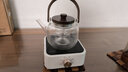 梵昇昱煮茶壺玻璃電陶爐高硼硅耐高溫圍爐煮茶提梁養生器具可明火燒水壺 蒸煮一體雙內膽提梁壺 1000ml 曬單實(shí)拍圖
