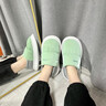 樸西兒童棉拖鞋女童包跟防水羽絨布棉鞋室內家居防滑寶寶保暖棉鞋男童 薄荷綠 32.5 （210mm） 曬單實(shí)拍圖