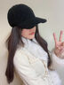 MMOPTOP羊羔絨棒球帽子女秋冬寬帽檐大頭圍百搭顯臉小毛絨鴨舌帽男 曬單實(shí)拍圖