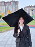 傘小滿(mǎn)  69克碳纖維超輕傘雨傘便攜輕便折疊空氣傘羽毛傘超細日本鉛筆傘 黑色 曬單實(shí)拍圖