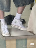 匡威（Converse）1970s 經(jīng)典三星標高幫帆布鞋情侶運動(dòng)鞋學(xué)生鞋休閑帆布鞋 白色高幫 39 /6 曬單實(shí)拍圖