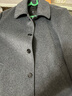 恒源祥中老年羊絨大衣男士外套短款大碼加絨加厚毛呢子大衣爸爸裝 灰色+中厚+XK16短*款 M (170) 建議體重100-129斤 曬單實(shí)拍圖