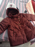 唐致中老年羽絨服女短款新中式媽媽冬季外套60歲老人奶奶太太加厚冬裝 【新國標90絨】安可拉紅 3XL 【建議121-135斤】送運費險 曬單實(shí)拍圖