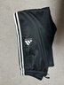 阿迪達斯（adidas）長(cháng)褲男女秋季寬松透氣直筒褲跑步運動(dòng)防風(fēng)休閑褲 黑白 XL 曬單實(shí)拍圖