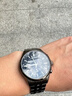 西鐵城（CITIZEN）三眼計時(shí)防水光動(dòng)能腕表商務(wù)運動(dòng)休閑鋼帶/皮帶男士手表 新款藍盤(pán)黑鋼帶AT2577-57L 曬單實(shí)拍圖