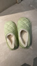 冬季棉拖鞋防水情侶家居棉鞋保暖韓版卡通EVA棉拖鞋拖鞋室內防滑 馬卡龍綠色（升級加厚版） 38-39 曬單實(shí)拍圖