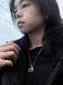 SINCE YOU馬蹄鐵吊墜男2026新款小眾潮酷毛衣鏈馬年本命年項鏈女生日禮物 馬蹄鐵項鏈（吊墜+銀鏈） 曬單實(shí)拍圖