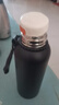 保溫杯男士款大容量茶水分離泡茶水壺316不銹鋼底學(xué)生便攜水杯子 曜石黑1000ML 曬單實(shí)拍圖