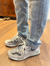 NEW BALANCE NB官方男鞋女鞋秋冬網(wǎng)面透氣復古百搭潮流休閑運動(dòng)鞋992系列 灰色 U992GY 41.5 (腳長(cháng)26cm) 曬單實(shí)拍圖