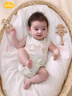 Aengbay昂貝 嬰兒三角哈衣夏季嬰幼兒無(wú)骨純棉透氣背心夏裝寶寶包屁衣 綠仙人掌 純棉 80cm 曬單實(shí)拍圖