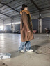 羅蒙（ROMON）派克服可拆卸新款內膽2025冬季加絨加厚仿皮草外套加厚大衣 烏木色 S 80-125 曬單實(shí)拍圖