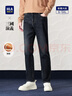 海瀾之家（HLA）加絨牛仔褲男三國演義五袋保暖褲子男春秋新復古回潮 牛仔藍過(guò)渡色（深）4F XL 180/88AX推薦149~162斤 曬單實(shí)拍圖